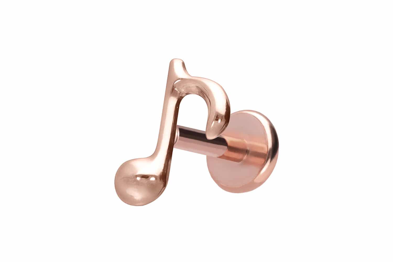 Titan Labret Piercing mit Push Fit ACHTELNOTE